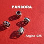 Margica tip PANDORA din argint .925 cu trifoi cu 4 foi