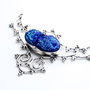 Baza colier / Pandant  agat titanium druzy
