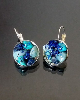 Cercei lapis, amazonit, turcoaz