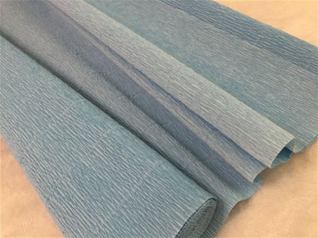Hârtie floristica (2,5m) bleu