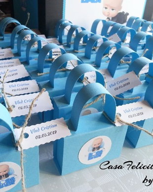 Cutii marturii botez tematica Baby Boss