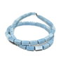 Agat poliedru,albastru pal 8,5x4x4mm GSLAK 568