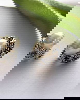 Cercei retro, faux perles