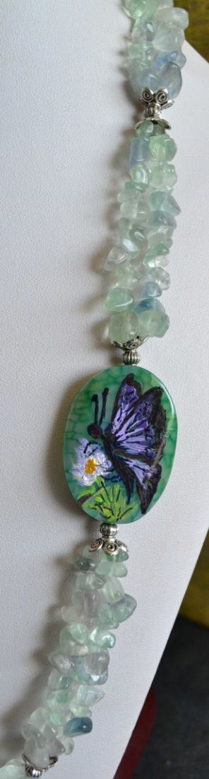 Butterfly - Fluorite green light