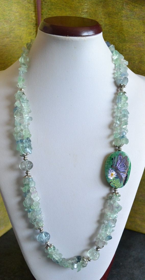 Butterfly - Fluorite green light