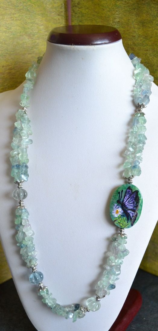 Butterfly - Fluorite green light