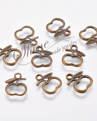 Charm mar, bronz antichizat