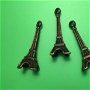 Charm (3x1,1cm) turnul Eiffel, nuanță bronz antic