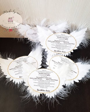 Invitatie botez Aripi de inger