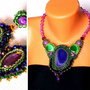 Set- Colier si cercei - Flourishing Colors
