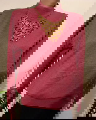 Pulover merinos , mătase naturala