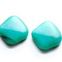 Pereche  cabochon jade vopsit  - [  2 buc  ]