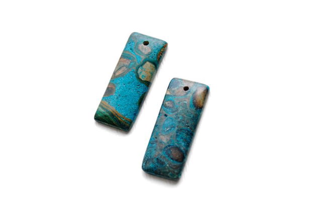 Pereche Ghost eye jasper