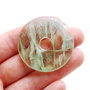 Donut fluorit natural - verde crud