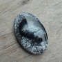 Cabochon opal dendritic, 36x23 mm