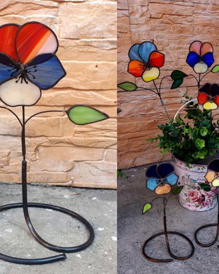 Decoratiune panseluta vitraliu