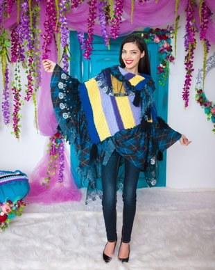 Poncho boho si  chic pentru o primavara tare  chic