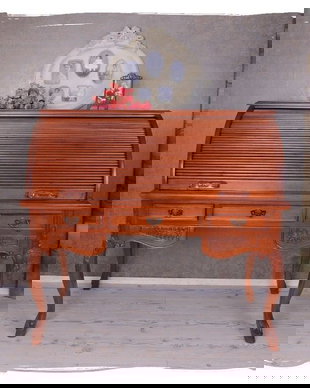 Secretaire Art Nouveau  din lemn mahon