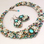 Set Flowers of Spring- Set Colier, Bratara si Cercei