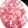 Margele cristale sticla roz rosiatic transparent 10 mm