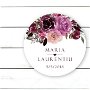 Stickere Personalizate pentru Marturii, Etichete cu Flori