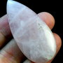 Cabochon rose cuart
