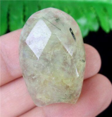Cabochon green fluorit fatetat