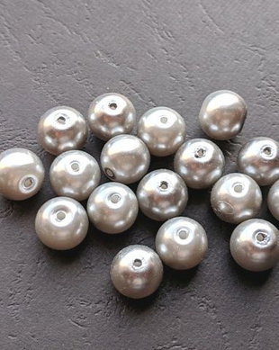 LPE1000 - perle gri deschis 10 mm