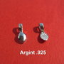 Agatatoare pandant din argint .925 rodiat aprox 5x15 mm