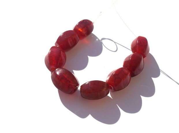 Red agate 12*10 mm