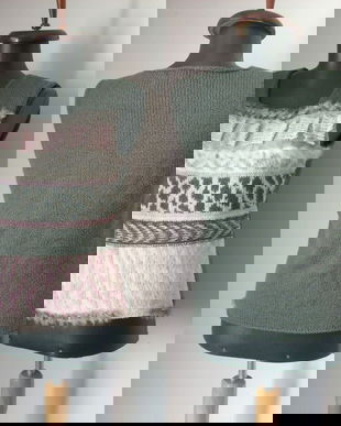 MARC CAIN VESTA LANA SI BLANA NATURALA