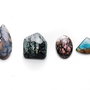 Lot 4 cabochoane  - Labradorit, Zoisit, Agat, Rodonit