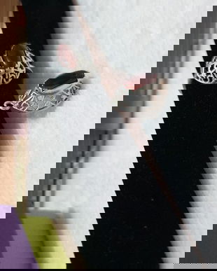 Set bijuterii argint 925 , model filigram cu piatra carneol