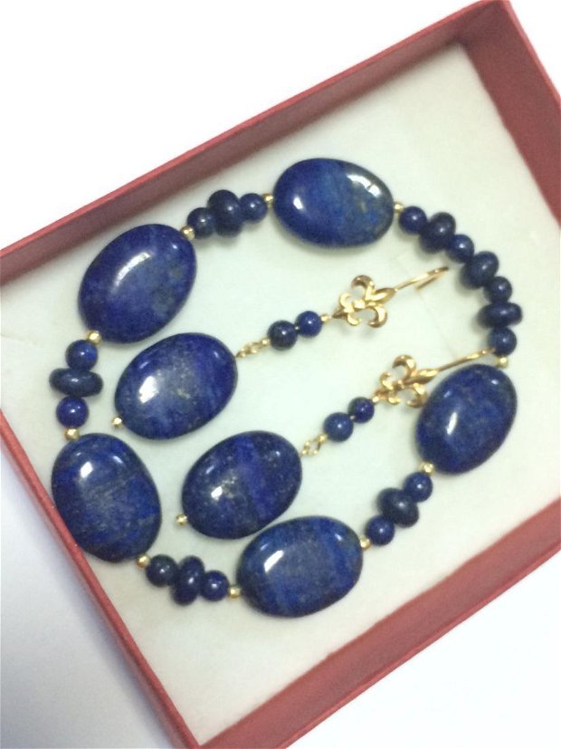 Set aurit lapis lazuli (609)