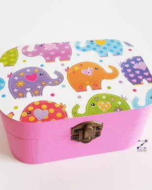 Cutie elefanti, cutie bijuterii elefanti, cutie elefanti roz, cutie roz, cutie elefanti colorati