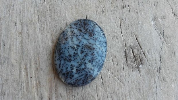 Cabochon opal dendritic, 35x25 mm