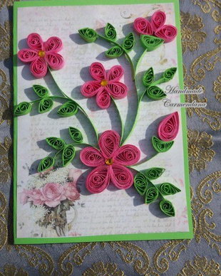 Felicitare handmade mare