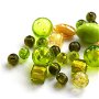 Mix margele Murano cal. a ll-a, Sunny Green, 50 g (cod 3622)