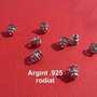 Capac conic model 1 din argint .925 rodiat aprox 5x5 mm