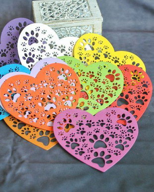 10 b. Decupaje carton inima