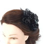 Clama de par /Accesoriu de par cu flori textile