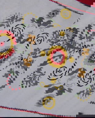 Husa perna cu broderie