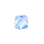 Cristale din sticla, biconice, 3.5x4 mm, albastru deschis