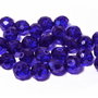 Cristale din sticla, rondelle, 10x7 mm, albastre
