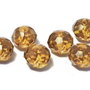 Cristale din sticla, rondelle, 10x7 mm, maro