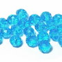 Cristale din sticla, rondelle, 10x7 mm, turcoaz