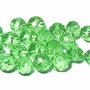 Cristale din sticla, rondelle, 10x7 mm, verzi