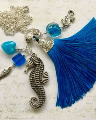 Colier "Happy sea blue 4