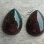 Set cabochoane agata indiana, 25x18 mm (2 buc)