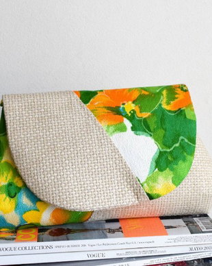 Poseta Flower green ivory